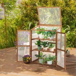 Wooden Garden Greenhouse Frame
