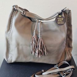 Moda Luxe London Taupe Hobo Bag