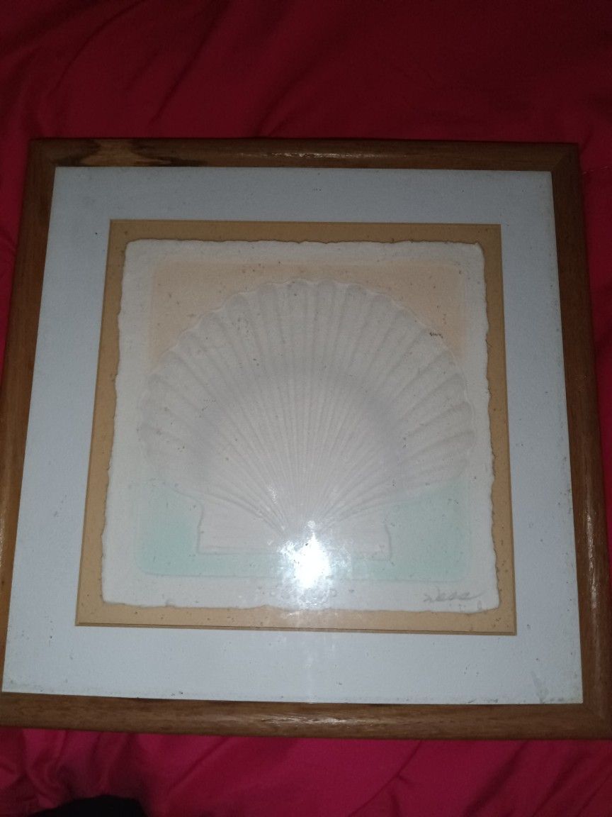 Wesley Wess Smith Scallop Picture Signed 