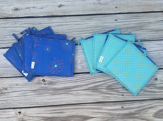 Blue Avocado Reusable Lunch Bags! 2 sets available.