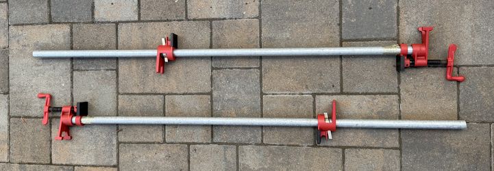 BESSEY 42" Woodworking Pipe Clamps – Set of 2 – Barely Used