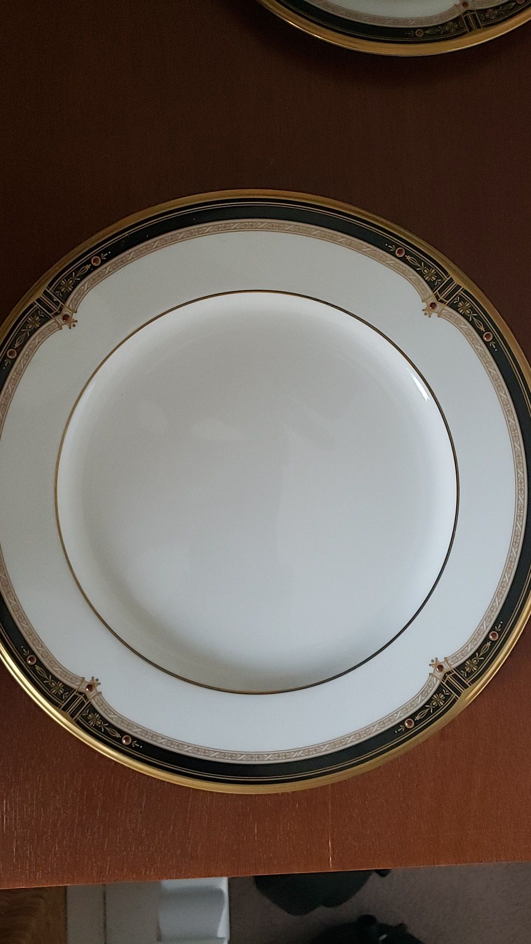 Noratake - Dinner plate - Gold and Sable