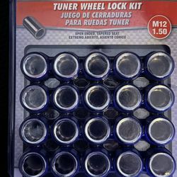 WHEEL  LUGS  NUTS TUNNER LOCKS W/KEY M12 1.50