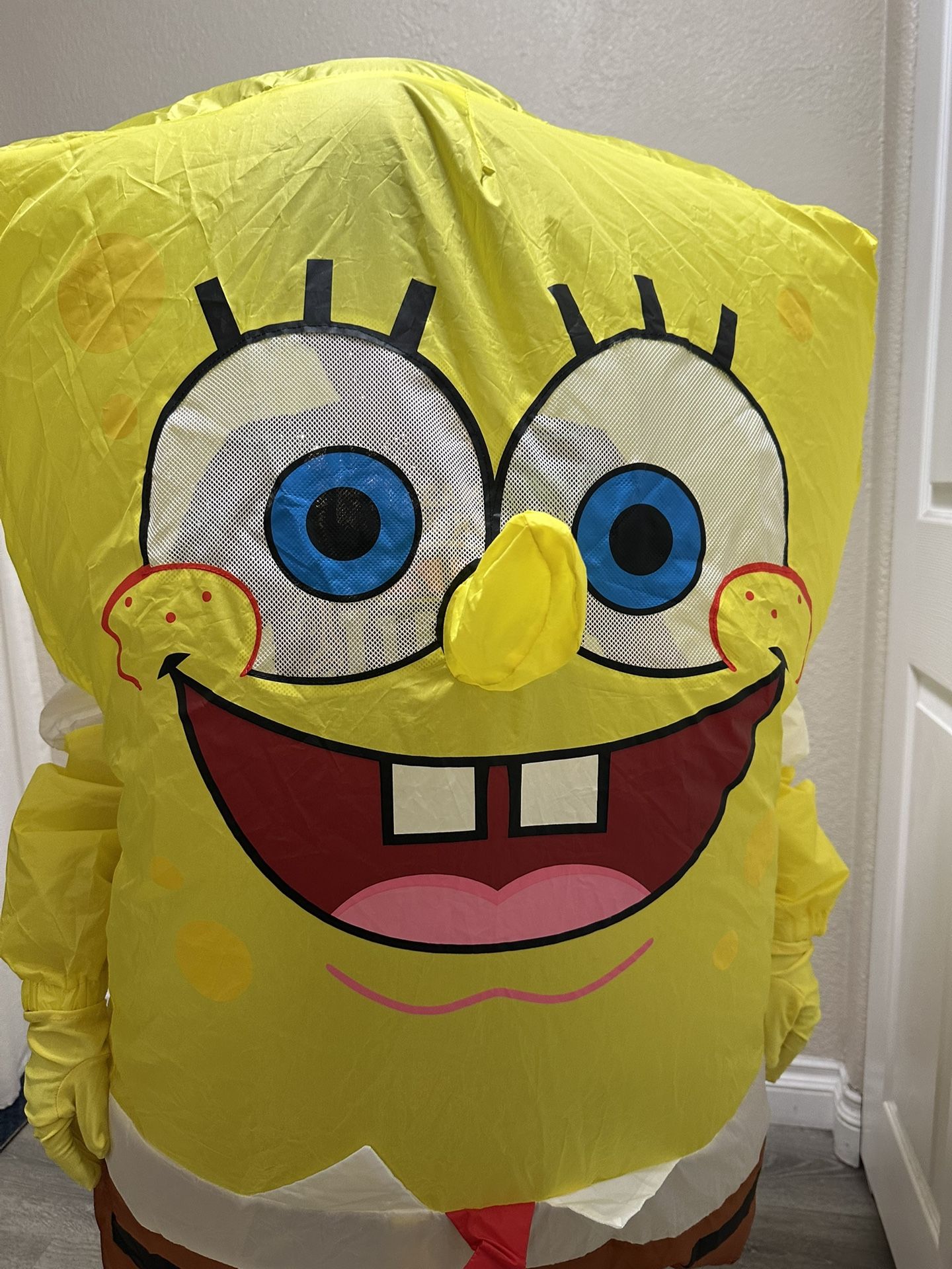 Kids Spongebob Squarepants Inflatable Child Halloween Costume S/M 4-10
