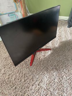 Gaming Monitor with Red Stand