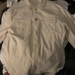 White/cream Flannel