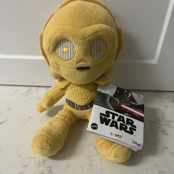 Mattel Star Wars Plush Stuffed Animal - C-3PO (8 inch) -