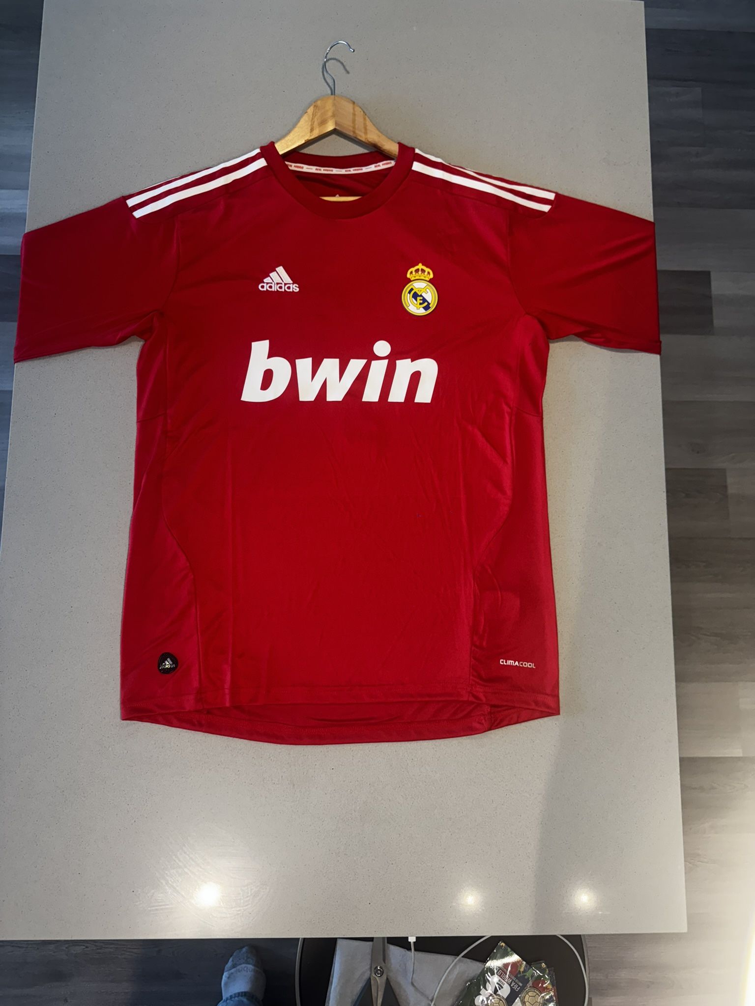 2011/12 Real Madrid Cristiano Ronaldo #7 Away Long Sleeve Jersey — Adidas — Size M, L, XL