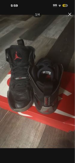 Air Jordan High-Top Sneakers Black Red