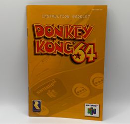 Donkey Kong 64 - Authentic Nintendo 64 (N64) Manual Only - Instruction Booklet