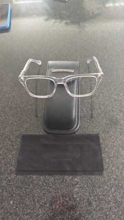 Clear frame Chrome Heart glasses
