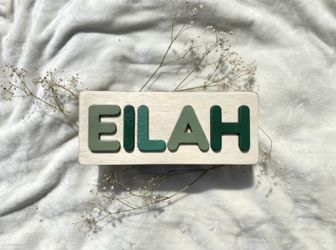 Personalized Name Puzzle-Flower Engraved, Easter Gift, Prices Start At $23, View Details For Full Pricing