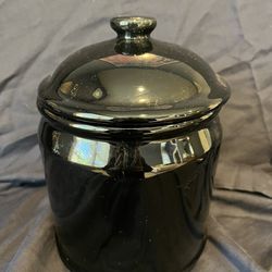 Black Cookie Jar Canister