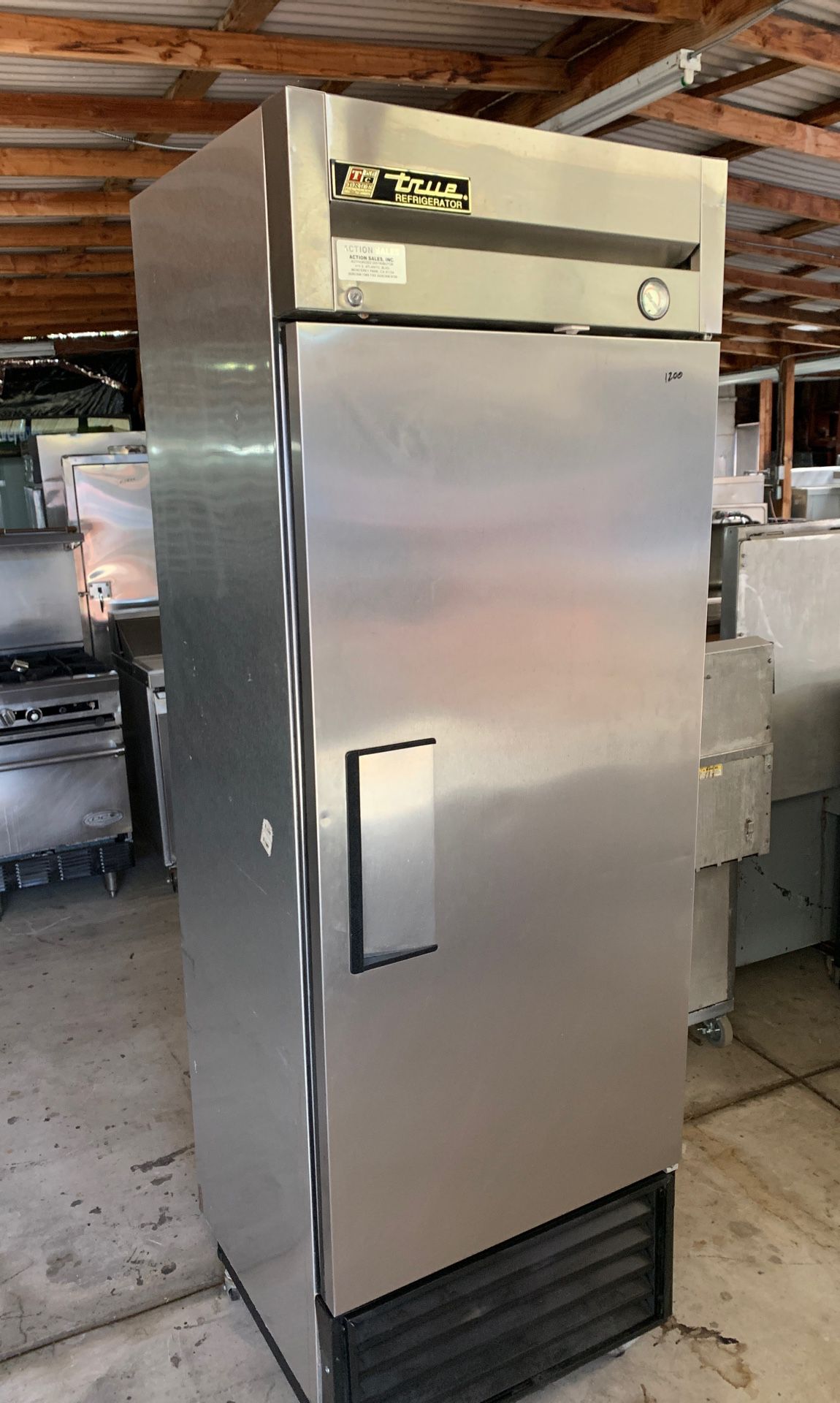 1 door true commercial refrigerator
