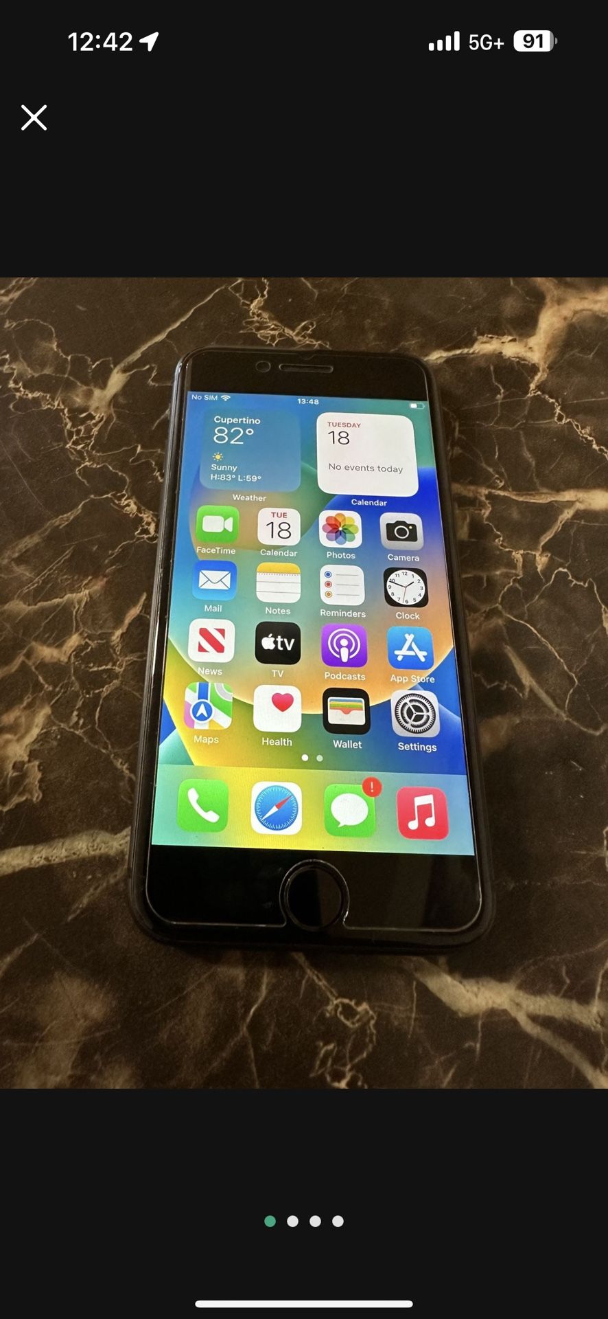 iPhone 8 Black 64G for ATT very good condition