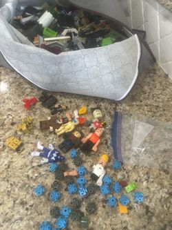 Large bag of mega Construx roblok and Lego
