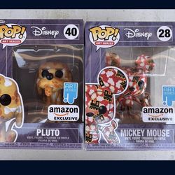 Disney Funko Art Series set of 2
