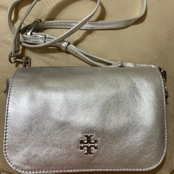 Tory Burch Silver Crossbody