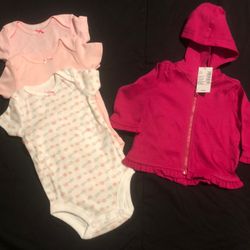 Baby Girl New Cotton Clothes Bundle 0-3m