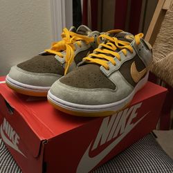 Dusty Olive Dunk Lows Size 11.5