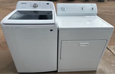 5cu Samsung Washer 7.2cu Kenmore HeavyDuty Electric Dryer