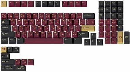 Drop + RedSuns GMK Red Samurai  1800 layout 113 key kit