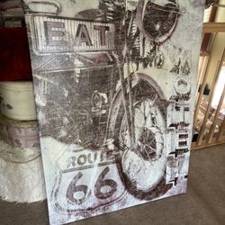 3’ By 4’ Motorcycle Canvas Print