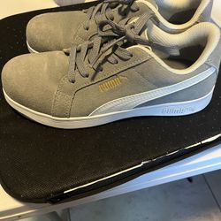 Gray Puma Work Shoes