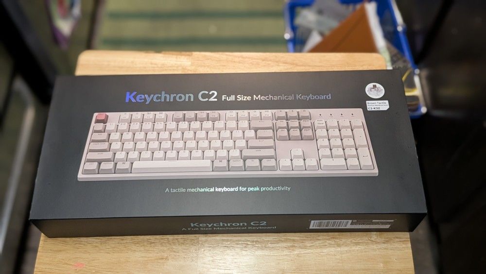Keychron C2 Mechanical Keyboard – Brown Tactile Switches Retro Color Model C2-K3Z