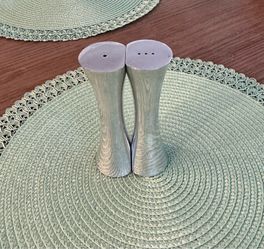 Nambe Kissing Salt and Pepper Shakers