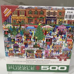 Downtown Holiday Festival Puzzle NEW 
