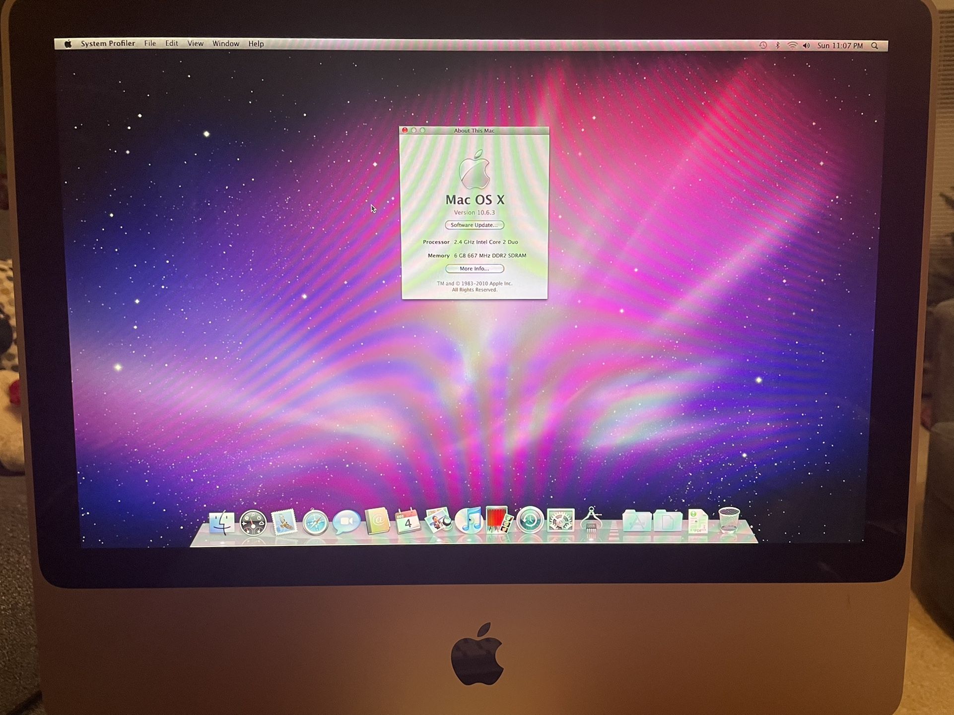 20” IMac 480gb SSD 6Gb RAM - Unlocked 