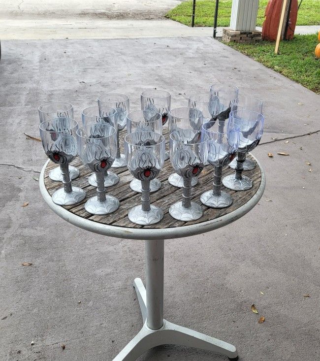 Set of 15 Plastic Halloween Challis' all for $39