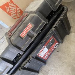 Craftsmen tool box with tools