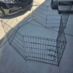 8 Panel Pet Playpen with Gate 36 Inches