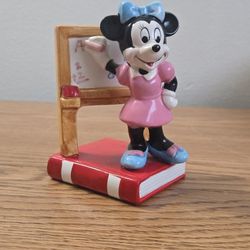 Vintage Minnie Mouse Disney Schmid Ceramic Teacher Figurine