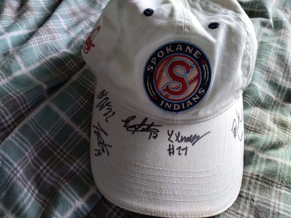 Autographed Spokane Indians Baseball Has 5 Autographs
