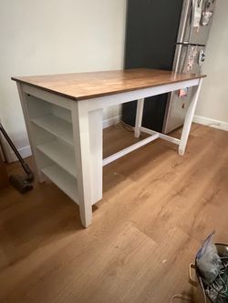 Kitchen table.