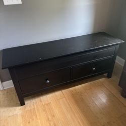 IKEA black storage bench
