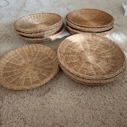 New New...19 pieces 10" Bamboo Trays