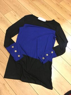 Blue and black tunic