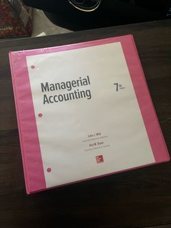 Loose Leaf Managerial Accounting 7th Edition Textbook