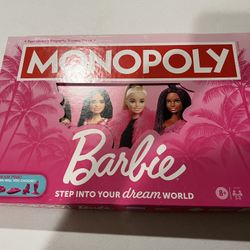 Brand New Barbie Monopoly Box Open Never Used 