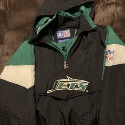 Vintage NY Jets Windbreaker L