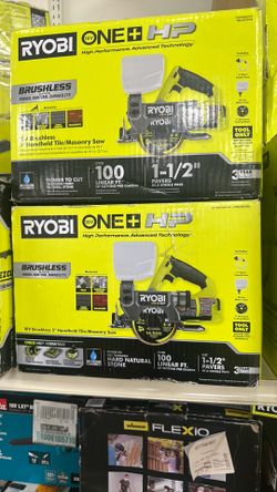 Ryobi 18v brushless 5” handheld tile masonry saw