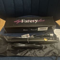 FARERY 2-in-1 Travel Curling iron and straightener 20$