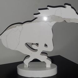 Stone horse shaped ornament 