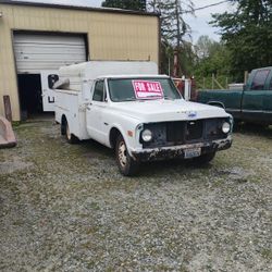 1970 C30 Chevy 1 Ton Utility Truck 307 Camaro Motor 50,000 Miles