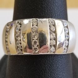 Sterling Silver Ring With Czs