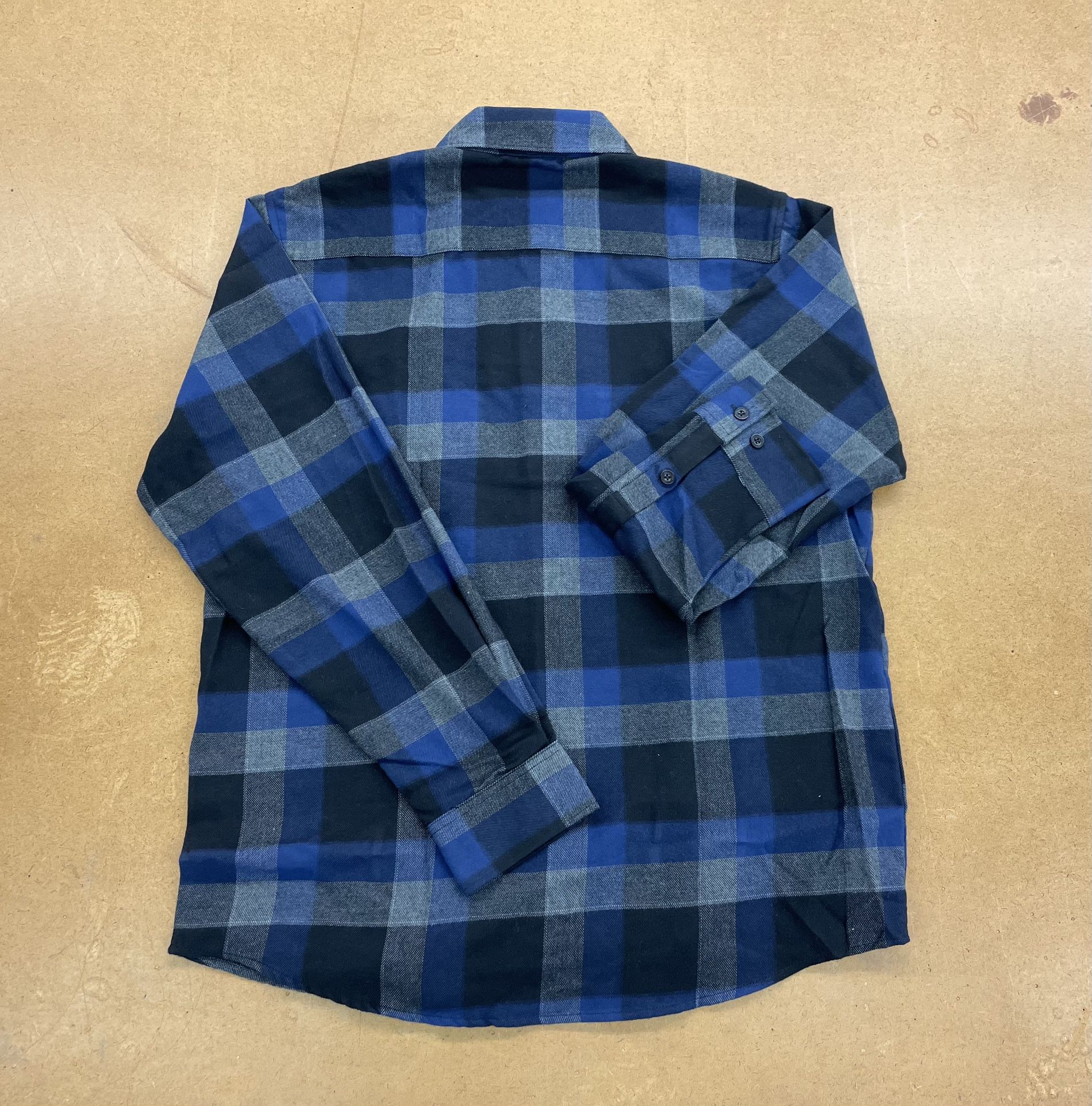 YAGO Men's Casual Plaid Flannel Long Sleeve Button Up Shirt Tan/AB21  (S-5XL)